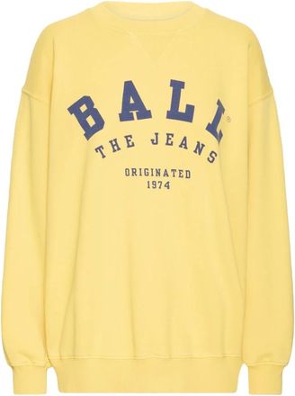 Ball Hoodies & sweatvesten, Dames, Geel, M, Bamaldini Crew Neck Sweat