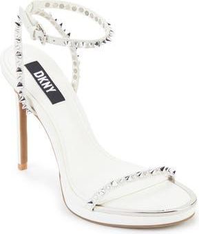 DKNY Dacia Ankle Strap Stiletto Sandal in White at Nordstrom Rack, Size 7.5