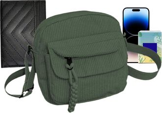 Generic Casual Corduroy Tote, Ladies Purse Shoulder, 15.12 Inches Satchel Hobo with Spacious Compartments, Soft Fabric, Womens Tote with Handles, Work for Dor