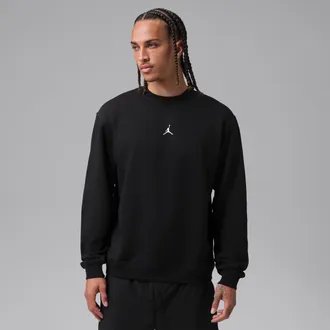 Nike Jordan Mens Jordan Sport Crossover Dri-FIT Crew-Neck Sweatshirt in Black | IQ1397-010