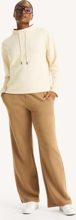 Nautica Womens Wide Leg Fleece Sweatpant