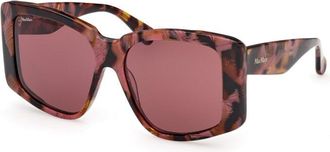 Max Mara MM0098 55S Coloured Havana/Bordeaux