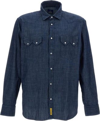 B.D. Baggies Dark Blue Solid Shirts