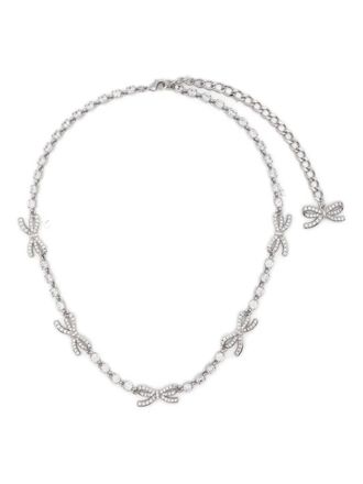 Self Portrait Halsketting met parels - Zilver