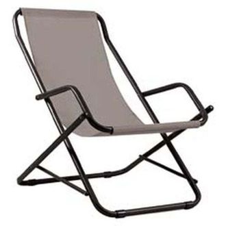 Made in Italy Sedia a sdraio in acciaio basculante - Swing
