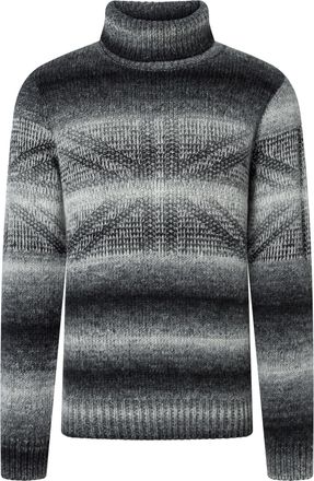 Joop Strickpullover JOOP JEANS Urielo, Herren, Gr. XL, schwarz, Strick, Obermaterial: 51% Polyacryl, 49% Wolle, gemustert, mehrfarbig, regular fit normal, 