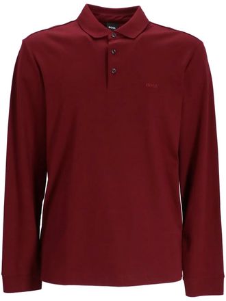 BOSS logo-embroidered cotton polo shirt - men - Cotton - S