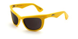 Marni Isamu Solid Yellow GEX Mens Sunglasses Yellow Size 60