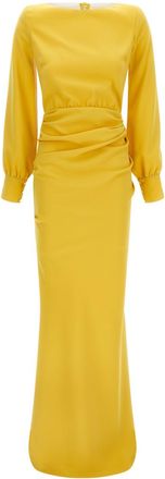 Elisabetta Franchi Yellow Red Carpet dress