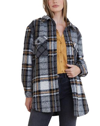 Bella Dahl Belted Wool-Blend Shacket