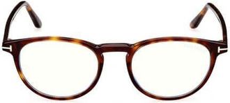 Tom Ford Mens Brown Round Eyeglass Frames FT5803-B 054 49