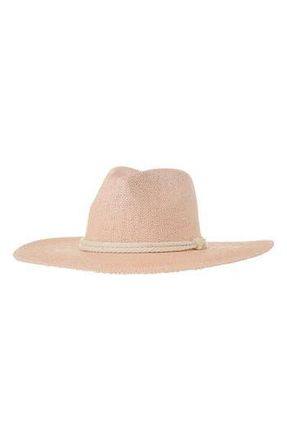 MARCUS ADLER Rope Band Straw Panama Hat in Blush at Nordstrom Rack
