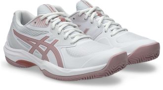Asics Tennisschuh ASICS GAME FF CLAY, Gr. 41,5, wei&szlig;, morganite, Textil, Schuhe Tennisschuh, Sandplatzschuhe f&uuml;r Aschepl&auml;tze