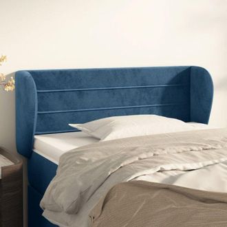 vidaXL Cabecero De Terciopelo Azul Oscuro 83x23x78/88 Cm Vidaxl