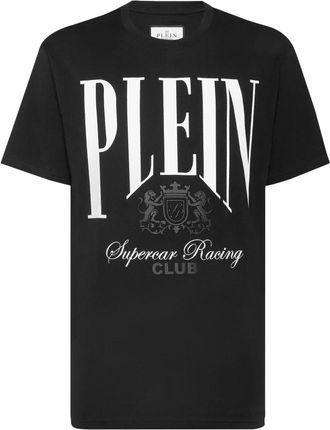 Philipp Plein T-Shirt Round Neck Racing - Heren - T-shirts - Zwart - L - Katoen - Tops