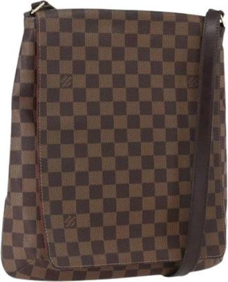 Louis Vuitton Pre-owned Cross Body Bags, female, Brown, Size: ONE SIZE Pre-owned Canvas Cross Body Bag