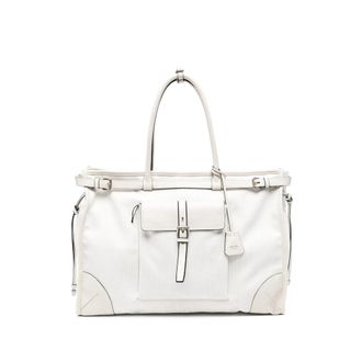 Prada Buckle-detail Tote Bag