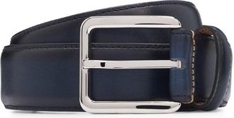 HUGO BOSS Mens Accessories 35mm Pin Buckle Leather Belt in Dark Blue - Size 110 cm