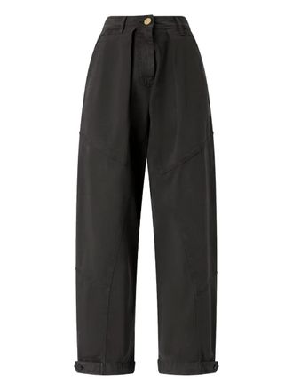 Pinko Pantaloni con cuciture decorative - Marrone
