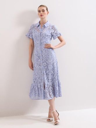 Phase Eight Carmine Lace Dress in Pale Blue at Nordstrom, Size 10