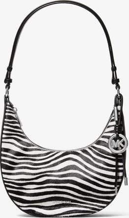 Michael Kors Nolita Small Zebra Print Calf Hair Convertible Pochette