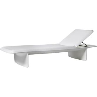 Slide Ponente Bianco - Grigio chiaro originale Slide lettino prendisole sdraio mare piscina esterno giardino made in Italy di design