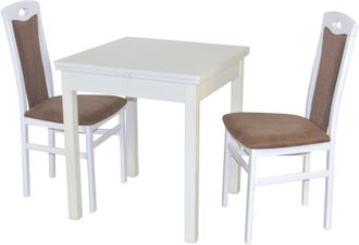 Hofmann Living and More Essgruppe »3tlg. Tischgruppe« Spar-Set, 3tlg. Tischgruppe, 3 Stk. tlg. Stühle montiert