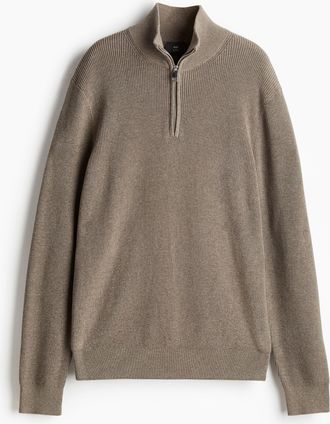 H&M Pullover Slim Fit - Brown