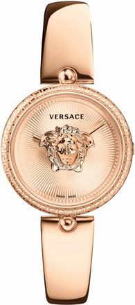 Versace Palazzo Empire Ros&eacute;goud Roestvrijstalen Horloge - Dames - Horloges - Roze - ONE Size - Accessoires