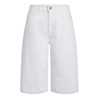 Dondup Bermuda Delfine - Dames - Korte Broeken - Wit - W28 - Denim - Korte Broeken