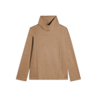 Freddy Felpa donna svasata con collo alto effetto tricot