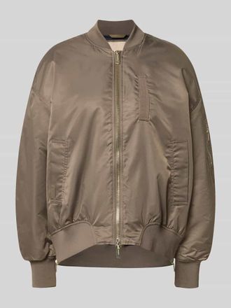 Mos Mosh Relaxed Fit Bomberjacke mit Stehkragen Modell Ruby in Hellbraun, Gr&ouml;&szlig;e XL