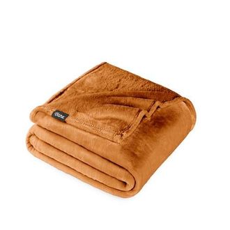 Bare Home Microplush Fleece Throw Blanket in Sienna at Nordstrom, Size Standard