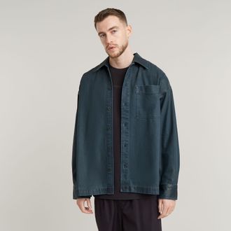 G-Star Boxy Fit Shirt - Donkerblauw - Heren