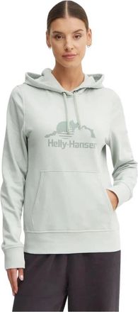Helly Hansen Hooded Sweatshirt - Dames - Sportshirts - Groen - XS - Fitness