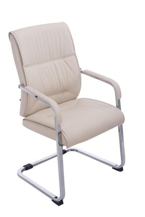 Clp Silla De Conferencia Anubis En Polipiel Crema