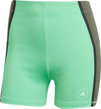 adidas ADIDAS by Stella McCartney Womens Short Leggings - Turquoise Recycled Material - Size X-Large