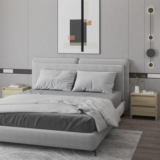 vidaXL Mesitas De Noche 2 Uds Madera Ingenier&iacute;a Roble Sonoma Vidaxl