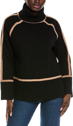 Reiss Gianna Geometric Roll Neck Wool Sweater
