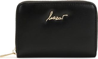 Kazar Zwarte portemonnee met elegant logo - Dames - Portefeuilles - Zwart - ONE Size - Leer - Accessoires
