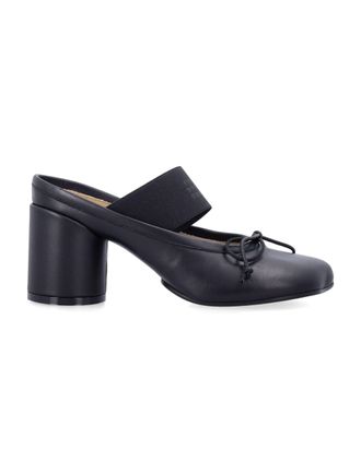 Maison Margiela Anatomic Chunky Block Heel Leather Mules