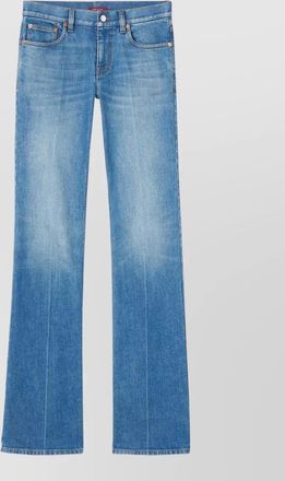 Gucci flared denim trousers faded effect five pockets