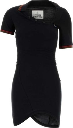 Vivienne Westwood Glory Cotton Asymmetric Polo Dress