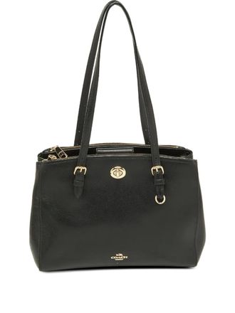 Coach Leren shopper - Zwart
