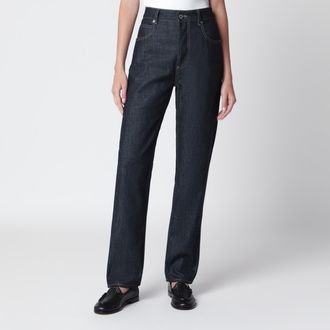 Bottega Veneta Jeans a gamba dritta blu scuro