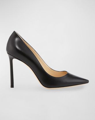 Jimmy Choo London Romy 100mm Leather High-Heel Pumps