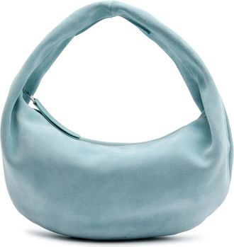 Khaite Olivia Medium Suede top Handle bag - Light Blue - One Size