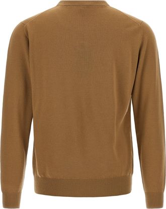 Fendi Mens Beige Virgin Wool Cardigan Clothing