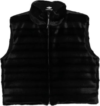 Balenciaga Ski Reversible Gilet - Dames - Bodywarmers - Zwart - M - Polyester - Jassen
