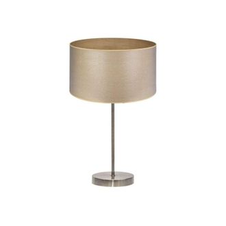 Fabrilamp Sobremesa alto tania 1xe27 cuero/madera clara 62x30x30 cm